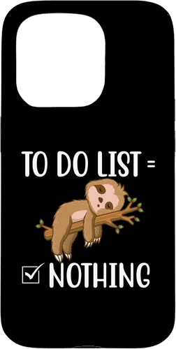 Vista 13 de To Do List - Sleeping Sloth Wildlife Animal Lover Zookeeper Case for iPhone 15