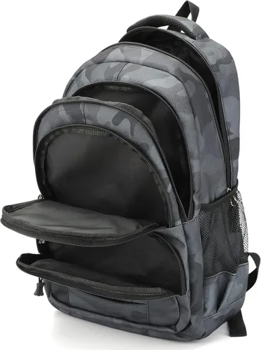 Vista 6 de rickyh style Mochila escolar bolsa de viaje para hombres y mujeres, mochila ligera para la universidad con compartimento para laptop, 22Shenhui