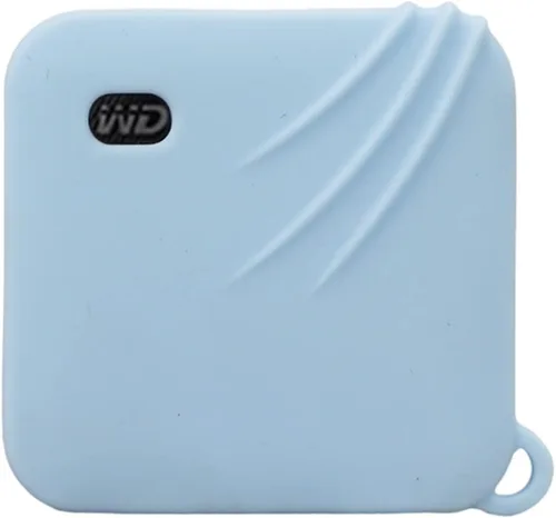 Vista 3 de DAYJOY - Juego de 2 fundas protectoras de silicona líquida suave compatibles con Western Digital/WD Elements SE, SSD portátil de 480 GB/1 TB/2 TB