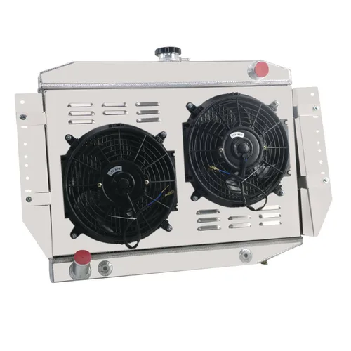 Vista 3 de Relé de ventilador de aluminio de 4 filas para Jeep Wagoneer Cherokee J10 J20 J-100 J-2500 J-2600 J-4600 J-4700 J-4800 5.9L/6.6L V8 1973 1974 1975