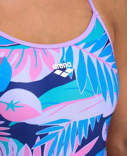 Vista 3 de ARENA Performance Tropic - Traje de baño de una pieza para mujer MaxLife con espalda de encaje