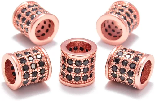 Vista 13 de AD Beads Pulsera de cuentas de zircón con tachuelas de strass