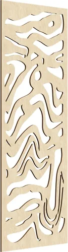 Vista 7 de 9 3/8"W x 24 3/8"H x 1/4"T Northfield Decorativos Paneles de Pared de Madera Calado, Abedul