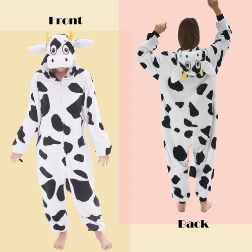 Vista 3 de NEWCOSPLAY Unisex Adult Onesie Pajamas Animal One Piece Costume Cosplay Sleepwear