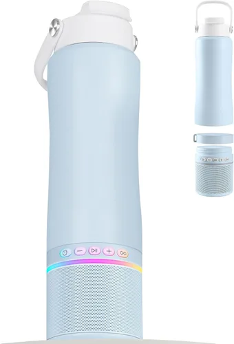 Vista 16 de Stainless Steel Water Bottle with Camping Lantern & Night Light
