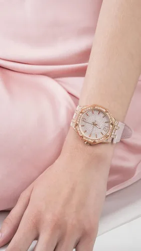 Vista 6 de GUESS Ladies Sport Crystal Octagonal 39mm Watch