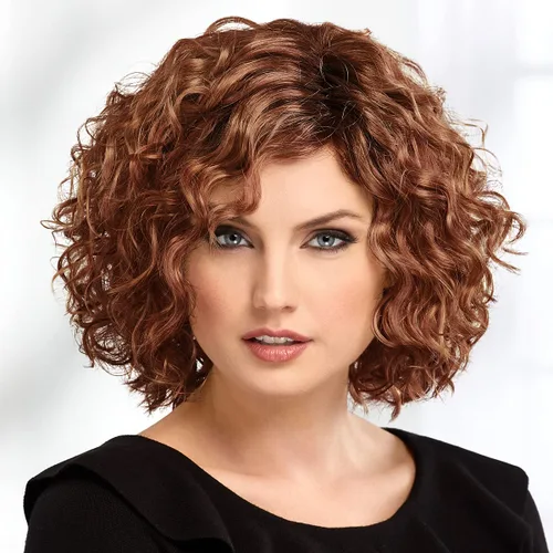 Vista 8 de Paula Young Becky - Peluca rizada con encaje frontal WhisperLite, codiciada