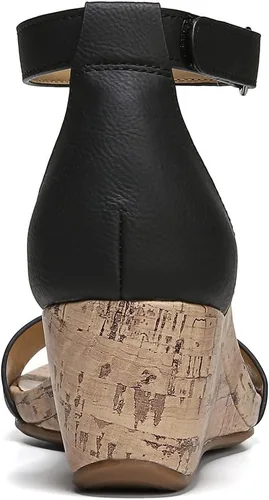 Vista 5 de Naturalizer Sandalias de cuña Areda para mujer, Beige