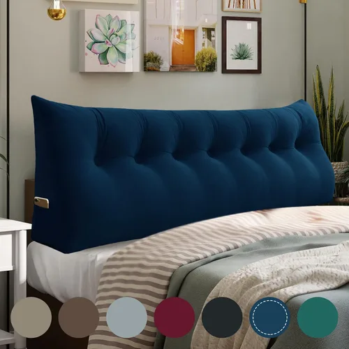 Vista 35 de Almohada de cuña para cabecero de cama Almohada pequeña de refuerzo para cabecera Almohada de lectura para sentarse en la cama para adultos, cojín