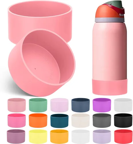 Vista 41 de Mity rain Bota de silicona 2PCS para botella de agua Owala FreeSip Malvavisco tímido