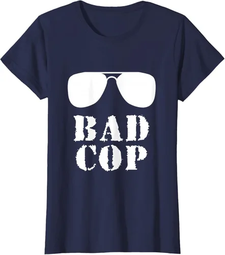 Vista 38 de Bad Cop Funny Police - Camiseta a juego para padre e hijo, Negro, S