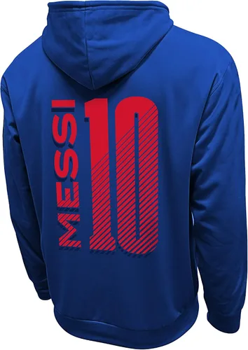 Vista 2 de Icon Sports FC Barcelona Lionel Messi 10 - Sudadera con capucha para hombre adulto