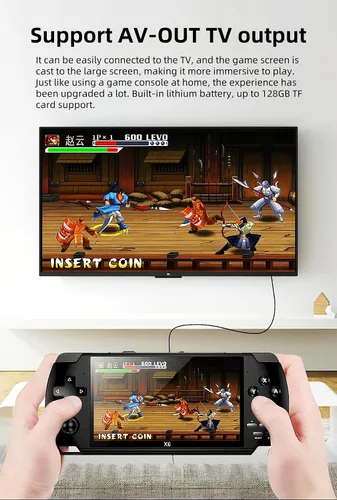 Vista 6 de CUZCOP 4.3-inch Video Game Console Retro Portable Handheld Game Device Support Video/Music/E-book Playback Nostalgic Kid's Birthday/Christmas