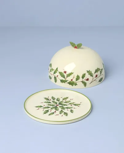 Vista 5 de Lenox 898272 Plato Cubierto Navideño, Pequeño, Navidad, Vajilla Festiva para Servir