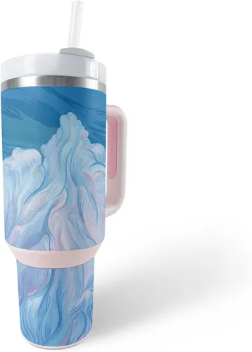 Vista 34 de MightySkins Skin - Vaso de vinilo compatible con Stanley The Quencher H2.0 FlowState de 40 onzas, Crazy Tikis, protectora, duradera y única, fácil