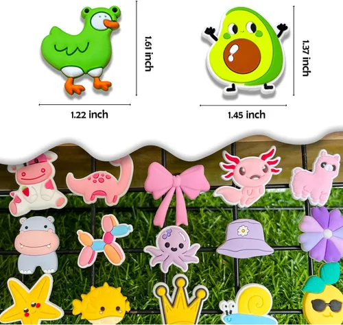 Vista 2 de Lindos dijes Kawaii para zapatos deportivos, 30 100 unidades, para adolescentes, niñas, niños, decoración de fiesta, regalos, accesorios