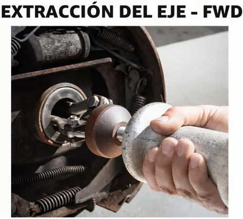 Vista 6 de Powerbuilt Juego de herramientas extractoras de eje maestro, para quitar la parte delantera y trasera, rodamientos y sellos, kit de reparación