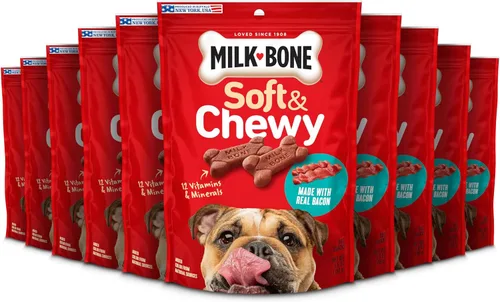 Vista 18 de Milk-Bone Golosinas suaves y masticables Mini para perros, pollo, 18 onzas Hechas con pechuga de pollo real