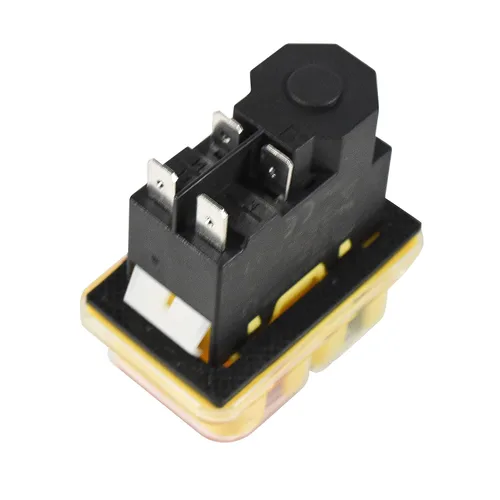 Vista 5 de HQRP Interruptor electromagnético de encendido y apagado de 4 pines compatible con KEDU KJD17B, interruptor de arranque de herramienta eléctrica