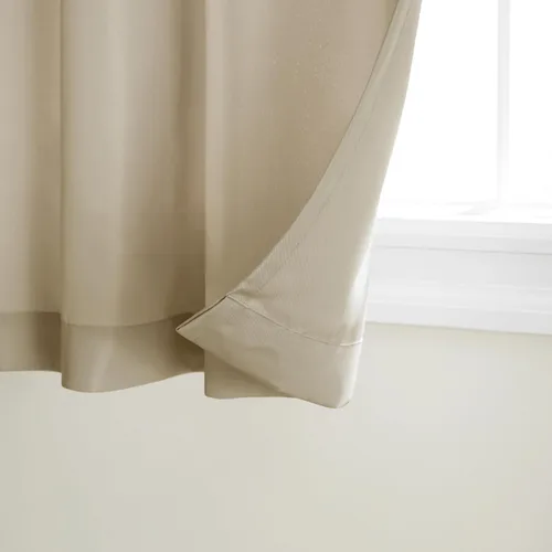 Vista 60 de TOWN & COUNTRY BASICS Cabana Cortinas Sólidas de Peso Pesado para Interiores y Exteriores, Opacidad de Filtrado de Luz con Parte Superior de Ojales