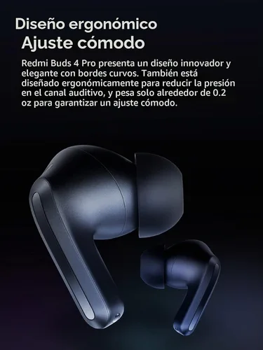 Vista 7 de XIAOMI Redmi Buds 4 Pro TWS - Auriculares inalámbricos Bluetooth 5.3 con cancelación activa de ruido, 3 micrófonos, 36 horas de vida, reducción