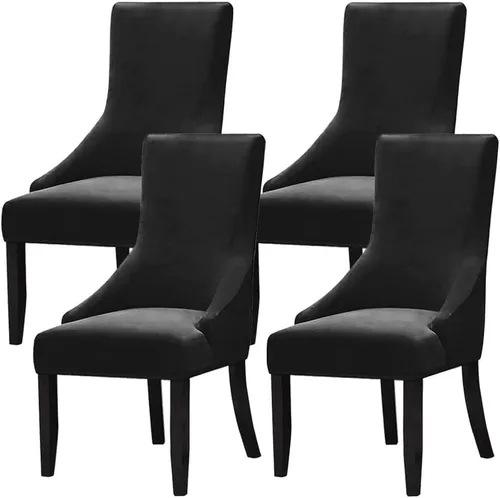 Vista 36 de Juego de 1 fundas elásticas para silla con respaldo de ala, protector reutilizable para silla de brazo, protector lavable para silla de comedor