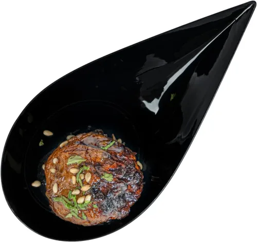 Vista 12 de Restaurantware - Cucharas de lágrima de 4 x 2 pulgadas, 20 cucharas de aperitivo - Cuenca desechable, con sangría, cucharas de degustación de Negro