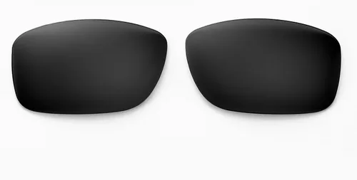 Vista 3 de Walleva Lentes de repuesto polarizados titanio + negro para gafas de sol Oakley Jupiter cuadradas
