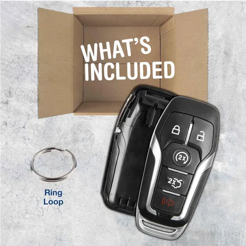 Vista 5 de KeylessOption Keyless Entry Remote Smart Key Fob Shell Case para Ford Fusion Mustang Edge M3N-A2C31243800