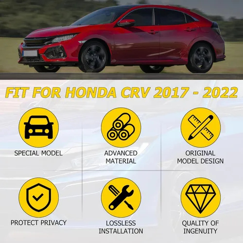Vista 9 de AUXMART - Cubierta de carga retráctil para Honda CRV 2017 2018 2019 2020 2021 2022