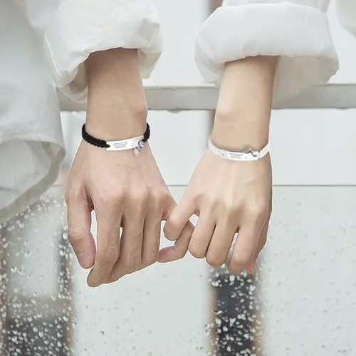 Vista 4 de Pulsera de amor para pareja