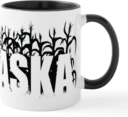 Vista 84 de CafePress I Love Nebraska Taza de café de cerámica de 11 oz (11.0 fl oz)