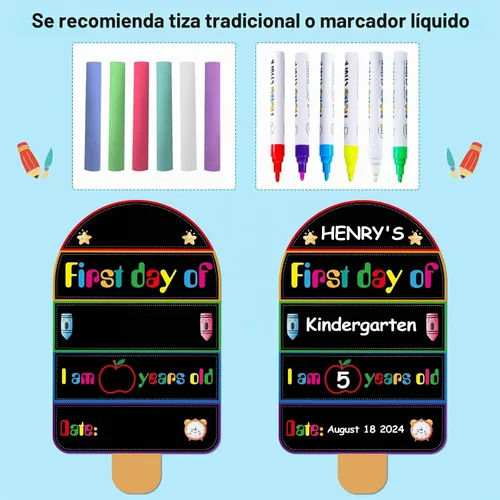 Vista 6 de Cartel de la junta del primer día de escuela de PETCEE - Letrero de regreso