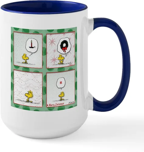 Vista 170 de CafePress SNOOPY Joe Cool - Taza de café de cerámica (15.0 fl oz)