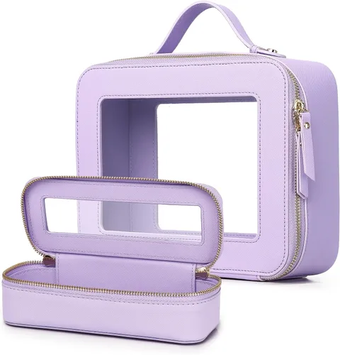 Vista 16 de Bolsa de maquillaje transparente (negro L)