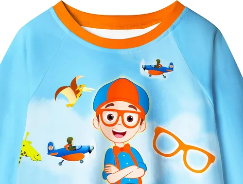 Vista 7 de Blip - Conjunto de pantalones de manga larga para niños pequeños, 2 piezas, camiseta de 2 a 8 años