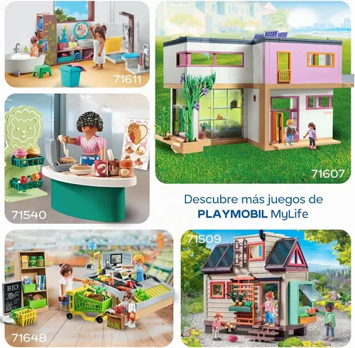 Vista 5 de Playmobil Autobús escolar con accesorios y 4 figuras