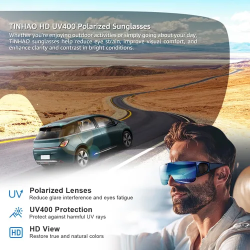 Vista 3 de Gafas de sol polarizadas para hombre con lentes espejadas