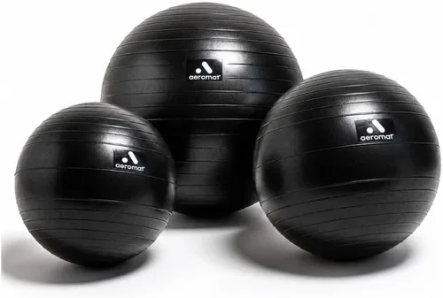 Vista 4 de ECO-WISE Aeromat - Pelota de fitness (25.6 in), color negro