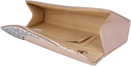 Vista 4 de Adoptfade Bolso de mano plisado de piel sintética para mujer