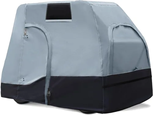 Vista 8 de Explore Land Funda impermeable para carrito de golf universal, compatible con la mayoría de marcas, para 2/4/6 pasajeros
