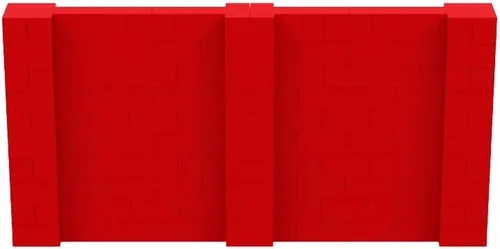 Vista 249 de EverBlock Kit de pared de 5 x 4 pies Bloques de construcción modulares Sistema de pared para edificios, pantallas y estructuras Divisor