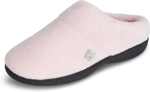 Vista 14 de isotoner Pantuflas clásicas de espuma viscoelástica antideslizantes para mujer Ceniza