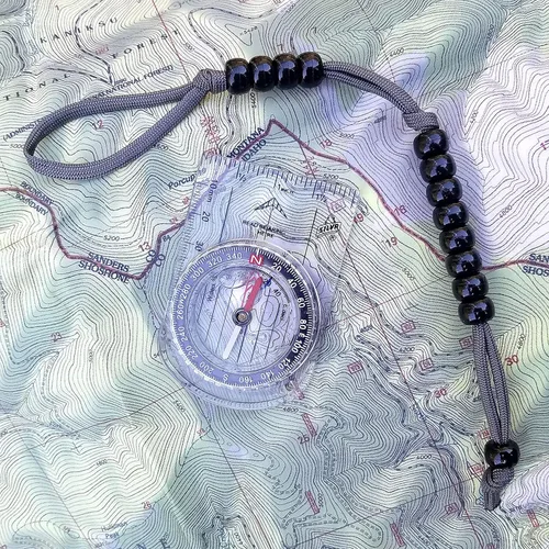 Vista 5 de Pace Count Beads/Army Ranger Beads/Distance Counter for Your Land Navigation Kit - Trail Counter Hiking Beads for Compass Land Navigation as Part of