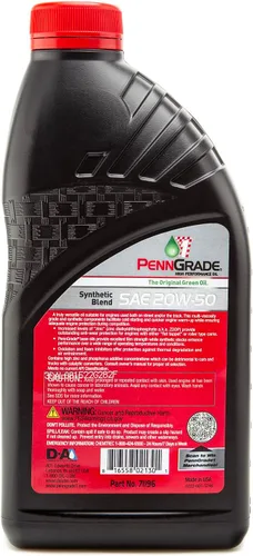 Vista 8 de PENN GRADE 1, aceite sintético de alto rendimiento SAE 20W-50,1 cuarto de galón (paquete de 1)