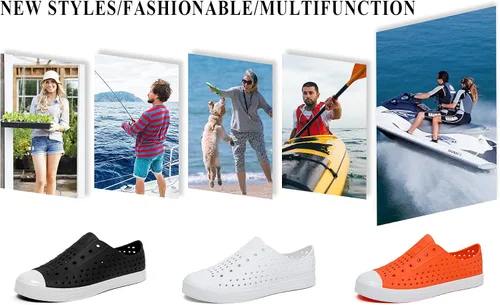 Vista 7 de SAGUARO Zapatos de agua transpirables para hombres y mujeres y niños, sandalias para playa, ligeras, de fácil postura, zuecos de jardín.