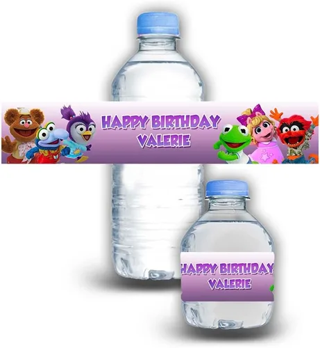 Vista 21 de Calcomanías impermeables para botellas de agua para niños, personalizables, paquete de 12 (coches)