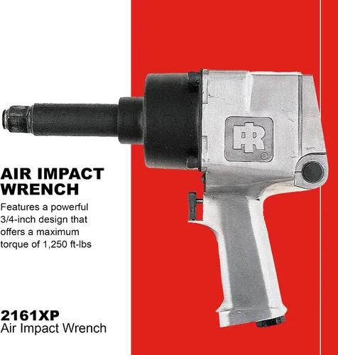Vista 2 de Ingersoll Rand 261-3 - Llave de impacto neumática de 3/4 pulgadas, par de torsión hacia adelante de 1100 pies-libras, empuñadura tipo pistola