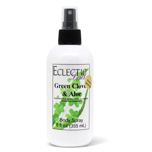 Vista 9 de Eclectic Lady Spray corporal de trébol verde y aloe, doble fuerza, 2 onzas, niebla corporal