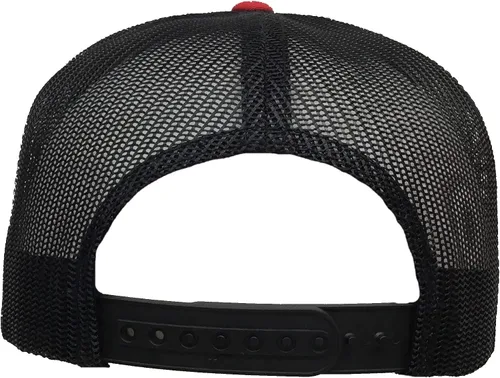 Vista 2 de Mexico JGL Gold EL Chapo GUZMÁN Sombrero Rojo Negro Malla Snapback Negro talla única